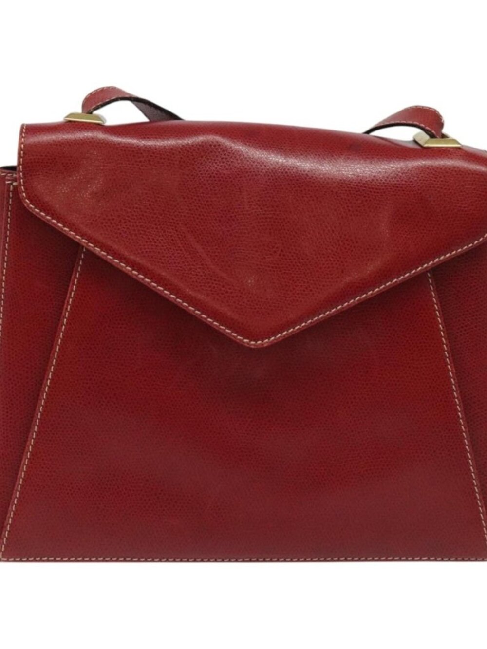 Salvatore Ferragamo Shoulder Bag Leather Red - Picture 9 of 16